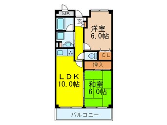 間取図 山田マンションビュ－テラス