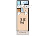オ－キッドコ－ト田辺 1Kの間取り