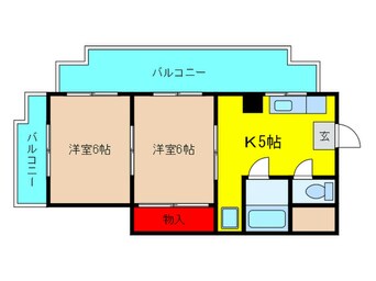 間取図 エクレーヌ橋本