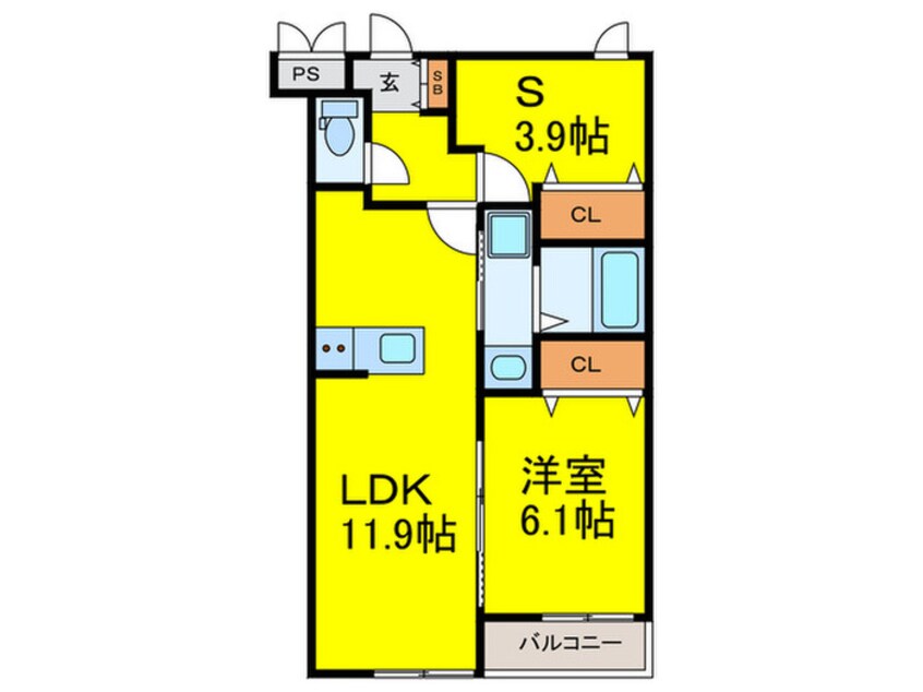 間取図 ワンズレジデンス西湊