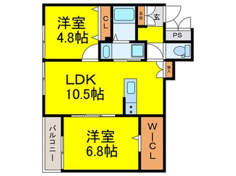 間取図 ワンズレジデンス西湊