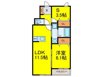 間取図 ワンズレジデンス西湊