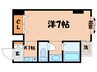 ＦＬＡＴ１３６ 1Kの間取り