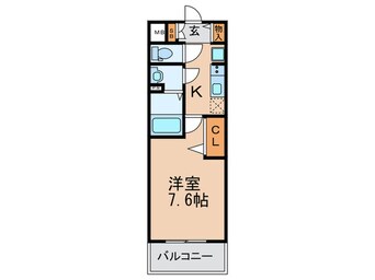 間取図 プレサンス難波フィールド(1402)