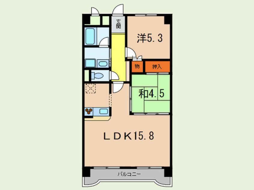 間取図 サンプラザ本山南
