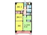 サンプラザ本山南 3LDKの間取り