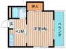 晩成ハイツ関目 1Kの間取り