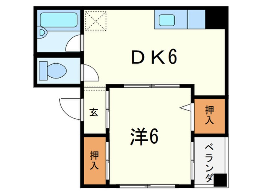 間取図 ハイツ片岡