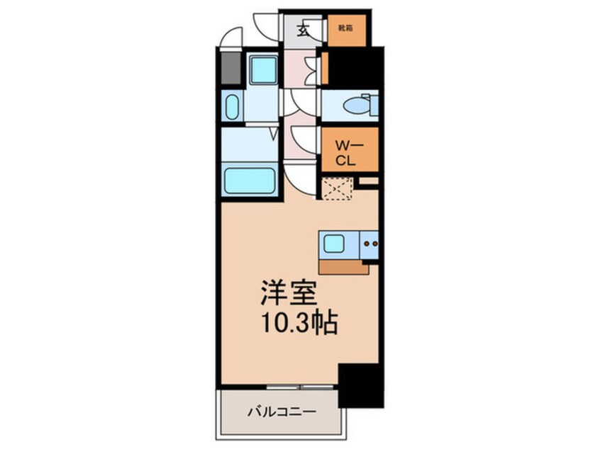 間取図 メルディア大正Ｄ.Ｃ.