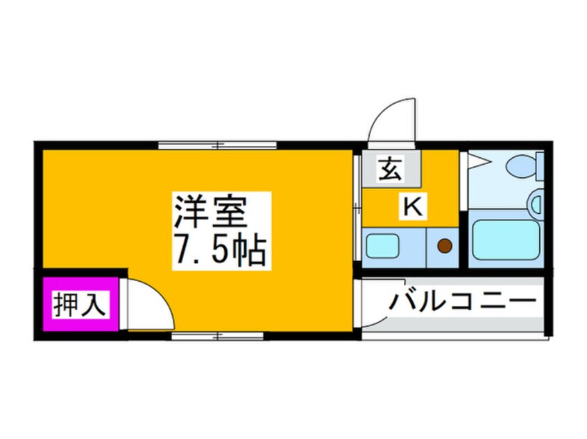 間取図 サン　シルク　ラポピ－