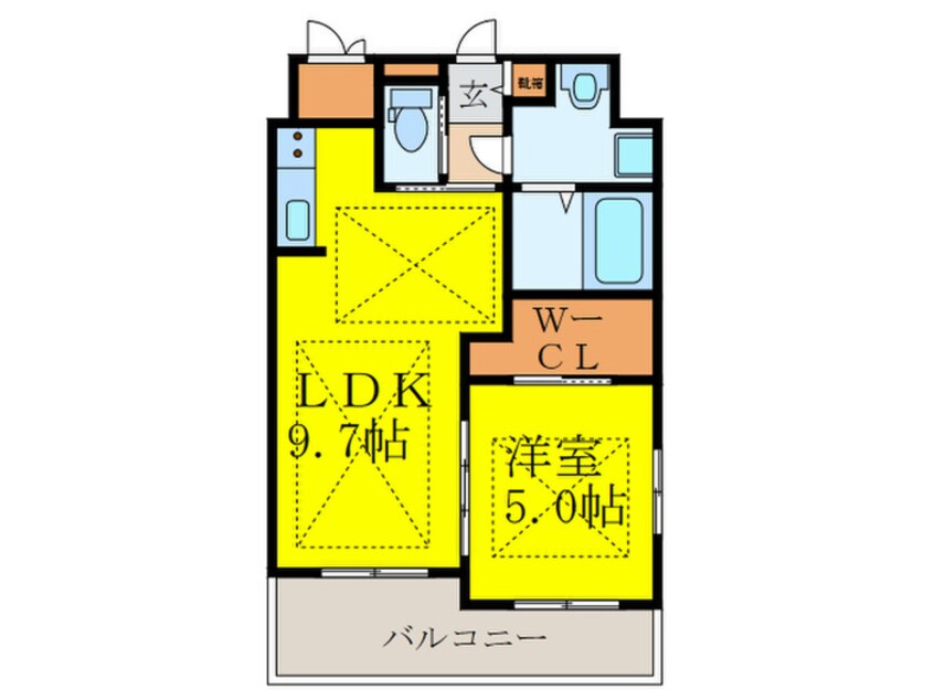 間取図 ノルデンハイム江坂垂水町