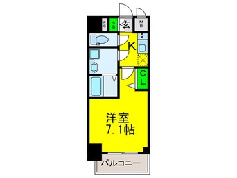 間取図 プレサンス難波フィールド(1405)