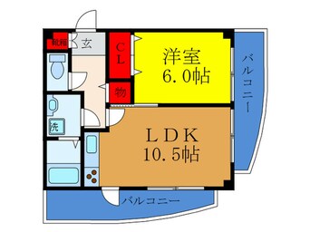 間取図 キャニスコート　上新庄