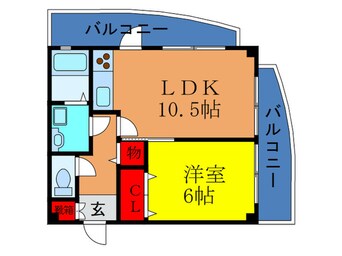 間取図 キャニスコート　上新庄