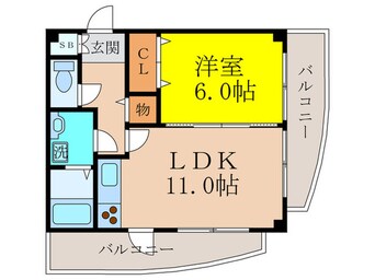 間取図 キャニスコート　上新庄