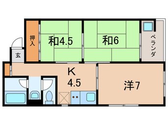 間取図 シャンポール滝川