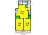 コ－ポ福知苑香ヶ丘 2LDKの間取り