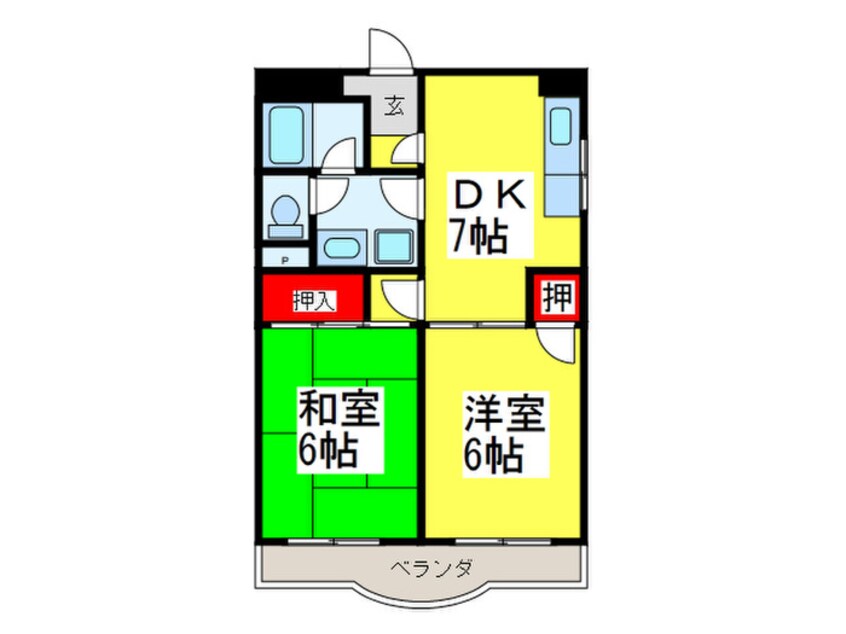 間取図 コ－ポ福知苑香ヶ丘