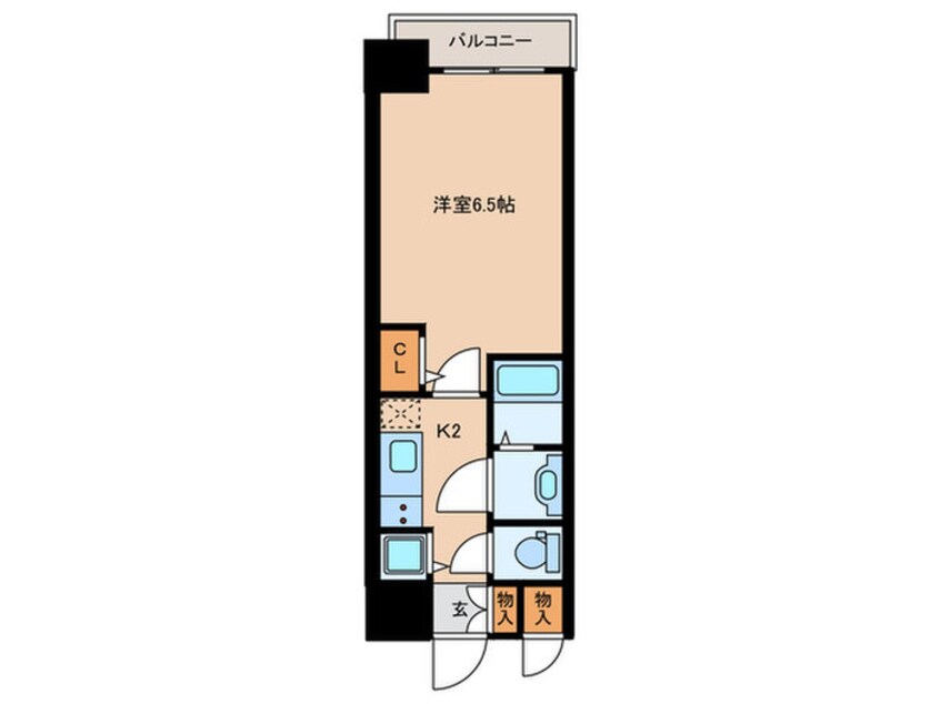 間取図 アドバンス天王寺南パキラ