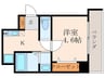 フレイヴァレジデンス尼崎Ⅲ 1Kの間取り