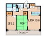 ソシオ西宮 2LDKの間取り