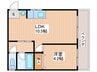 アクティ大和３号 1LDKの間取り
