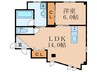 DUAL VIEW 1LDKの間取り