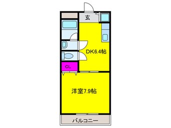 間取図 ハーブプラザ和泉鳥取Ⅲ番館