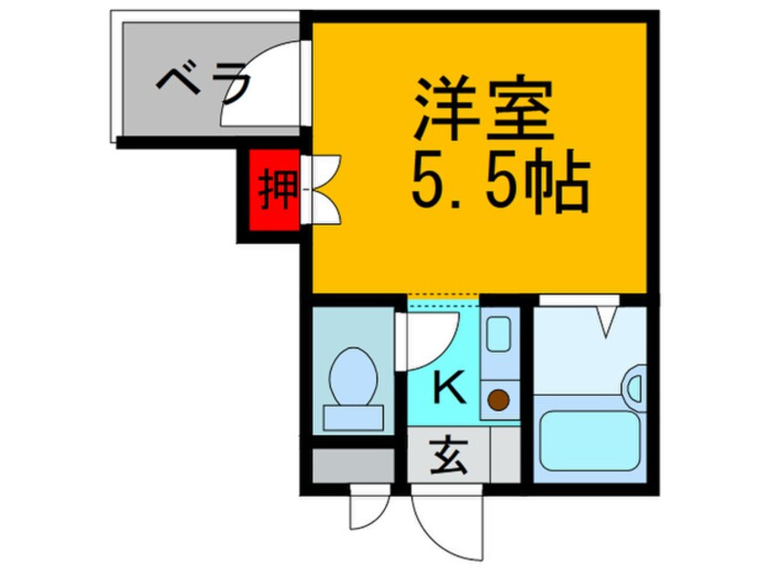 間取図 くろ～ば菱江