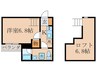 フォレスト丹波橋 1Kの間取り