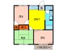 エルディムコスモⅢ 3DKの間取り