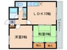 トップペア－福甚ＮＯ・２ 2LDKの間取り