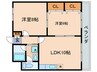 トップペア－福甚ＮＯ・２ 2LDKの間取り