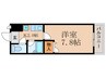 プランドール 1Kの間取り