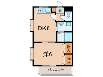 間取図 ベルシャンテ西明石Ⅱ