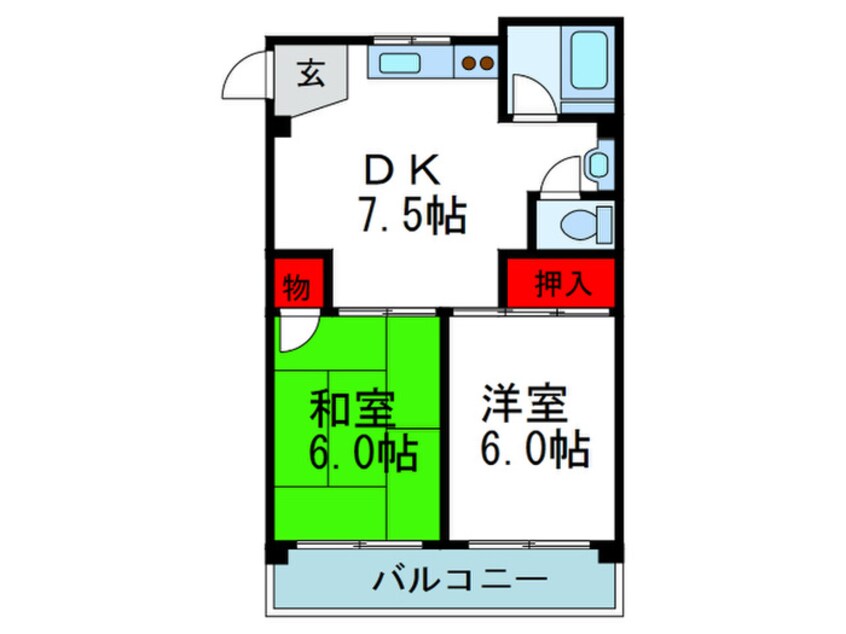 間取図 千里順風荘