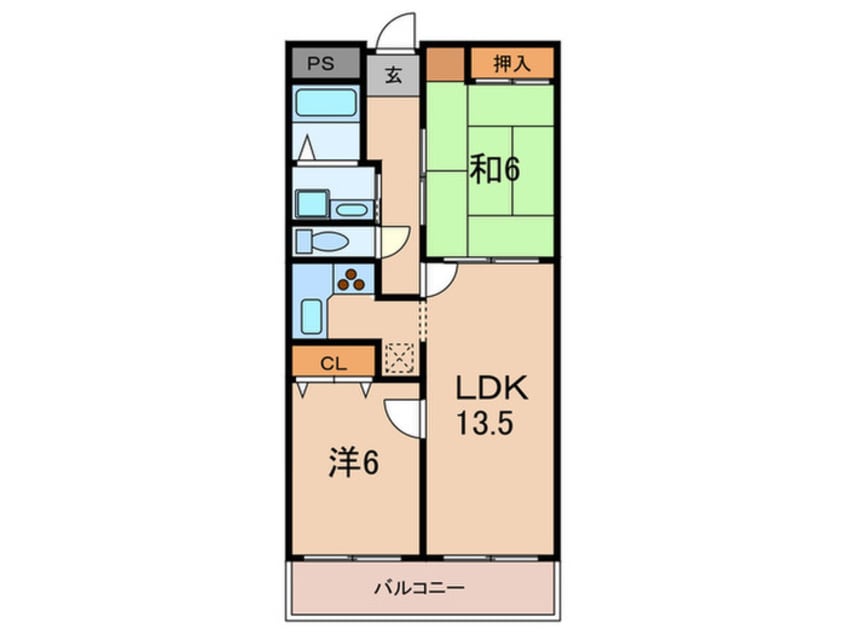 間取図 ペニ－レ－ン西宮