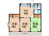 ウエストコ－ト 3DKの間取り
