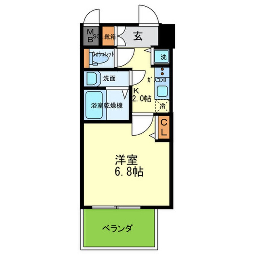 間取図 ｵﾙｺﾞｸﾞﾗｰﾄ森ノ宮南館