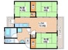 香里三井一次住宅A12棟(408) 3LDKの間取り