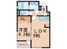 ALEGRIA 天王寺 1LDKの間取り