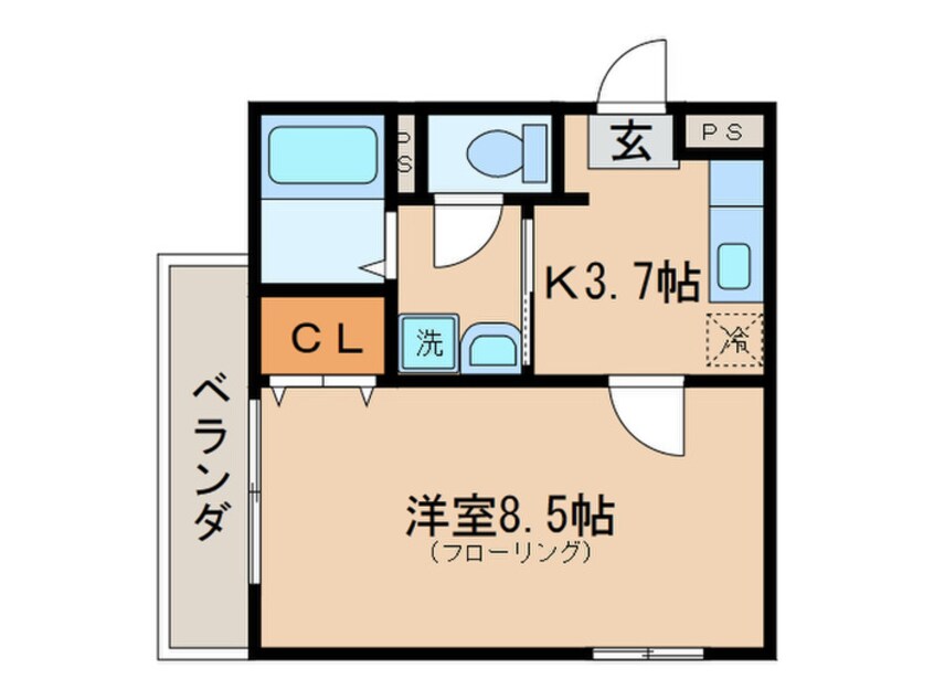 間取図 プリムエスパシオ(102･202･302)