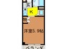 ジョイフル岸和田 1Rの間取り