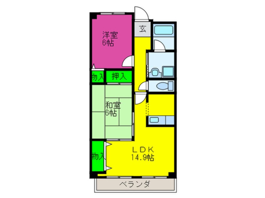 間取図 パークロイヤルⅡ