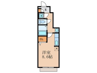 間取図 ヴィラ－ジュ上鳥羽口