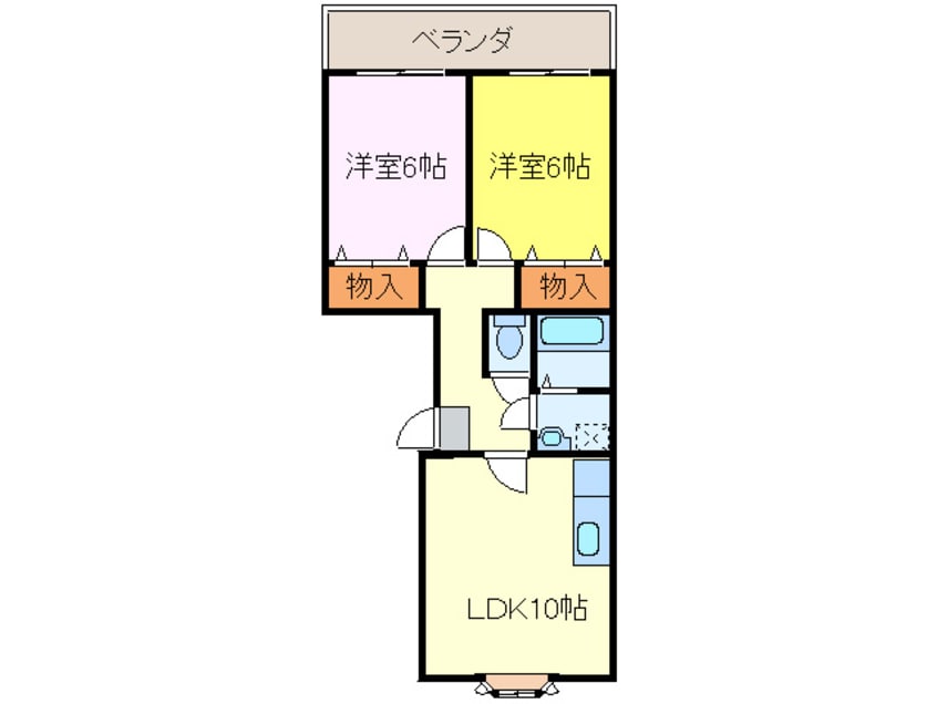 間取図 シャンティ－香里ヶ丘ＮＯ.４
