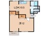 アベニール林崎 1LDKの間取り