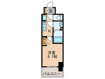 間取図 プレサンス塚本駅前(906)