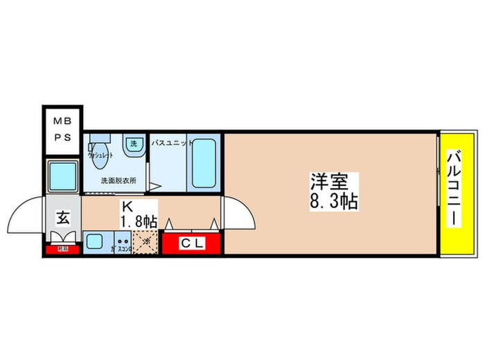 間取り図 ｳｲﾝｽﾞｺｰﾄ天神