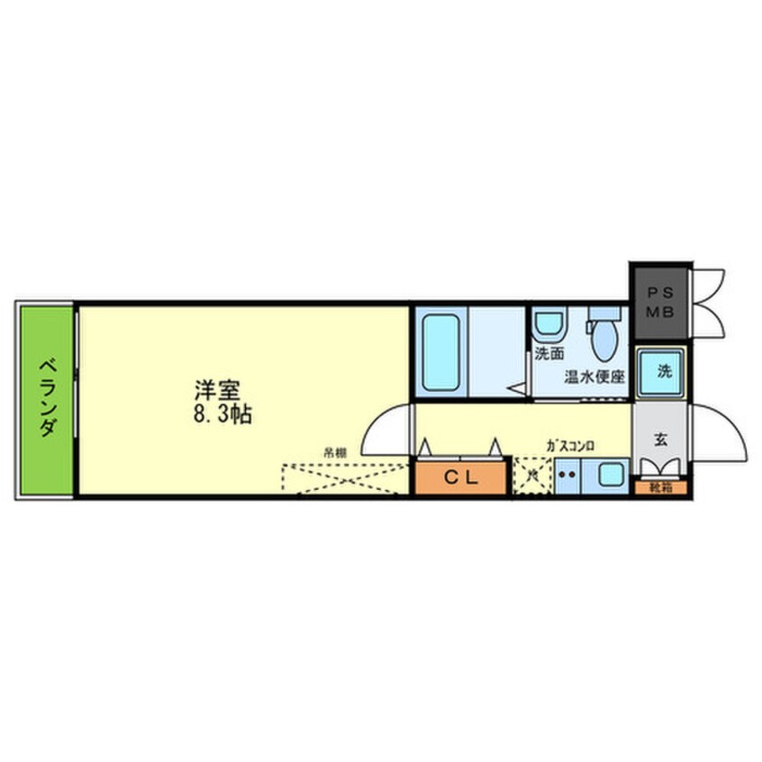 間取図 ｳｲﾝｽﾞｺｰﾄ天神